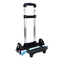 Backpack Hand Truck YUB Wheeled Cart Trolley Hand Aluminium Alloy Folding Trolley Cart for Schoolbag