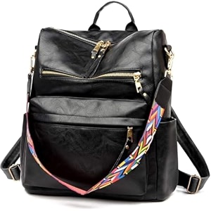 backpack for women crossbody purse with shoulder strap and zipper closure purse for women designer ladies large travel convertible shoulder handbag printed sling beltrakhi gift for sister