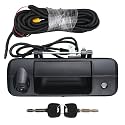 Backup Camera Tailgate Handle Rear View Camera Liftgate Latch Handle with Key Lock Cylinder Textured Black fit for 2007-2013 Toyota Tundra Replaces 69090-0C051 690900C051
