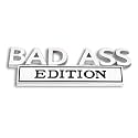 Bad Ass Edition Emblem, Bad Ass Car Tail Badge, Automobile Funny Modification Label Decal, Cars Fender Bumper Sticker Body Sticker Fit for Universal Vehicle(Silver&Black)