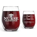 Bad Bananas Nurse Practitioner Gifts for Women - 21 oz Stemless Wine Glass