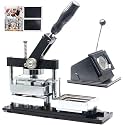 Badge Maker Machine,Rectangle Fridge Magnets Press Kit with Paper Cutter and 100 Materials