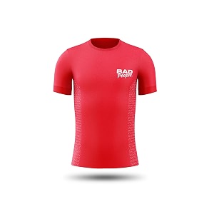 active wear sports t shirts  dry fit  unisex  soft amp stretchable fabric badminton t shirt redsize m