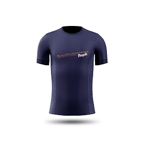 active wear sports t shirts  dry fit  unisex  soft amp stretchable fabric badminton t shirt navysize xs