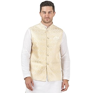 badoliya amp sons men39s brocade zari nehru jacketwaist coat