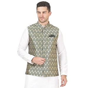 badoliya amp sons men39s brocade zari nehru jacketwaist coat