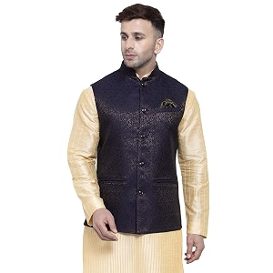 badoliya amp sons men39s brocade zari nehru jacketwaist coat
