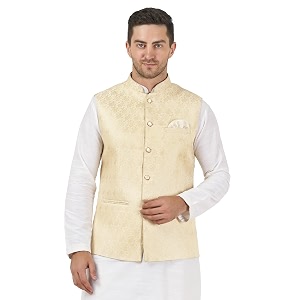 badoliya amp sons men39s brocade zari nehru jacketwaist coat