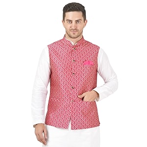 badoliya amp sons men39s brocade zari nehru jacketwaist coat