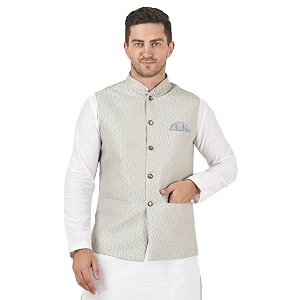 badoliya amp sons men39s brocade zari nehru jacketwaist coat