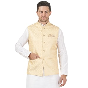 badoliya amp sons men39s brocade zari nehru jacketwaist coat