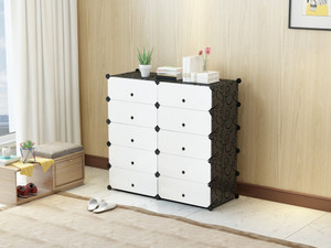 BAE 10 Door 10 Shelf Plastic Metal