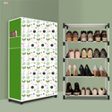 BAE 4 Tier Foldable Shoe Rack – Space Saver, Universal for Entry, Bedroom & Balcony Plastic Shoe Stand (Butterfly Modern Print(A4), 4 Shelves, DIY(Do-It-Yourself))