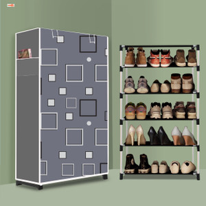 bae 5 tier foldable shoe rack  space saver universal for entry bedroom  balcony plastic shoe stand