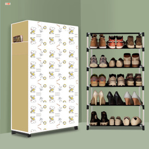 bae 5 tier foldable shoe rack  space saver universal for entry bedroom  balcony plastic shoe stand dogi modern printa5 5 shelves diydo-it-yourself