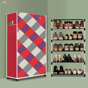 bae 5 tier foldable shoe rack  space saver universal for entry bedroom  balcony plastic shoe stand