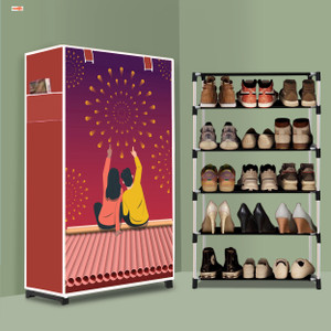 bae 5 tier foldable shoe rack  space saver universal for entry bedroom  balcony plastic shoe stand