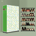 BAE 5 Tier Foldable Shoe Rack – Space Saver, Universal for Entry, Bedroom & Balcony Plastic Shoe Stand (Leaf Modern Print(A5), 5 Shelves, DIY(Do-It-Yourself))