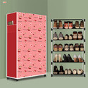 BAE 5 Tier Foldable Shoe Rack – Space Saver, Universal for Entry, Bedroom & Balcony Plastic Shoe Stand