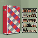 BAE 5 Tier Foldable Shoe Rack – Space Saver, Universal for Entry, Bedroom & Balcony Plastic Shoe Stand