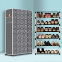 BAE 6 Tier Foldable Shoe Rack – Space Saver, Universal for Entry, Bedroom & Balcony Plastic Shoe Stand