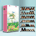 BAE 6 Tier Foldable Shoe Rack – Space Saver, Universal for Entry, Bedroom & Balcony Plastic Shoe Stand
