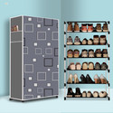BAE 6 Tier Foldable Shoe Rack – Space Saver, Universal for Entry, Bedroom & Balcony Plastic Shoe Stand