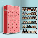 BAE 6 Tier Foldable Shoe Rack – Space Saver, Universal for Entry, Bedroom & Balcony Plastic Shoe Stand