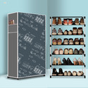 BAE 6 Tier Foldable Shoe Rack – Space Saver, Universal for Entry, Bedroom & Balcony Plastic Shoe Stand