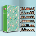 BAE 6 Tier Foldable Shoe Rack – Space Saver, Universal for Entry, Bedroom & Balcony Plastic Shoe Stand