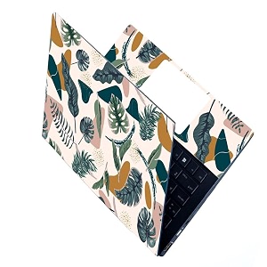 full laptop skin stickers hd quality sticker for laptops upto 15634 dustproofwaterproofscratchproofreusable - be gr leaf fl