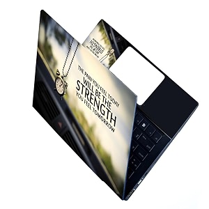 full laptop skin stickers hd quality sticker for laptops upto 15634 dustproofwaterproofscratchproofreusable - be strength fl