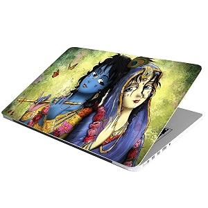 full laptop skin stickers hd quality sticker for laptops upto 15634 dustproofwaterproofscratchproofreusable - be krishna fl