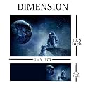 Full Laptop Skin Stickers HD Quality Sticker for Laptops Upto 15.6" (Dustproof|Waterproof|Scratchproof|Reusable) - BE BL Astro FL