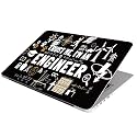 Full Laptop Skin Stickers HD Quality Sticker for Laptops Upto 15.6" (Dustproof|Waterproof|Scratchproof|Reusable) - BE Engineer BK FL