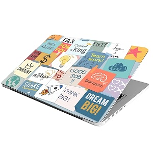 laptop skin stickers hd quality sticker for laptops upto 15634 dustproofwaterproofscratchproofreusable - be king