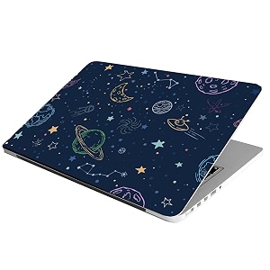 laptop skin stickers hd quality sticker for laptops upto 15634 dustproofwaterproofscratchproofreusable - be space bl
