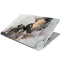 Laptop Skin Stickers HD Quality Sticker for Laptops Upto 15.6" (Dustproof|Waterproof|Scratchproof|Reusable) - BE BK Marble