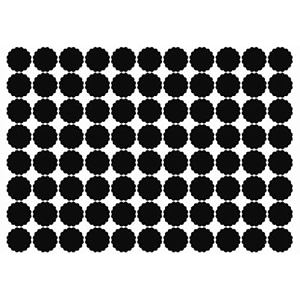 pack of 88 vinyl mason jar stickers 25in  125in for glass bottles amp any kitchen storage container  waterproof  residue free  reusable  black  mjs flower