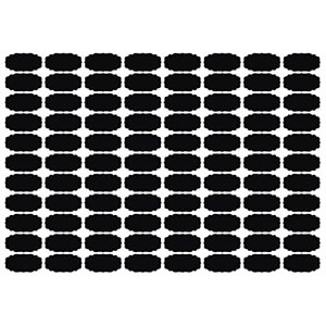 pack of 88 vinyl mason jar stickers 25in  125in for glass bottles amp any kitchen storage container  waterproof  residue free  reusable  black  mjs curve