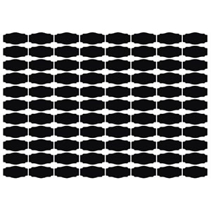 pack of 88 vinyl mason jar stickers 25in  125in for glass bottles amp any kitchen storage container  waterproof  residue free  reusable  black  mjs mix shape