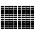 Pack of 88 Vinyl Mason Jar Stickers (2.5in * 1.25in) for Glass Bottles &amp; Any Kitchen Storage Container | Waterproof | Residue Free | Reusable | Black | MJS Wave