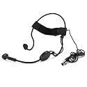 Headband Microphone Condenser, Mini XLR 3 Pins Omnidirectional 360 Voice Pickup with TA3F Connector for Stage Performance Teaching Conference