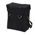 Bag 20ltr Compatible with RE All Bikes 350/500cc One-Side Black Jute Motorbike Bag (20 L Black)