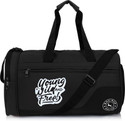 BAG-AGE 25 L Gym Duffel Bag - BG-7802 Water Resistant Gym Bag for Men & Women with Shoe Compartment - Black