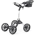 Bag Boy Quad Pro Push Cart, White/Black