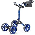 Bag Boy Quad Pro Push Cart, Royal/Black