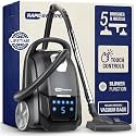 Bagged Canister Vacuum Cleaner & Blower for Home - Washable HEPA Filter - 5L Capacity - 5 Speeds - for Hardwood & Low-Medium Pile Carpet - Lightweight - Retractable Cord
