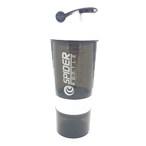 sportsgym spider shaker bottle 500 ml with sleek and convenient design  black 