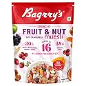 Bagrry's Crunchy Muesli With 30% Fruit & Nut Cranberries 375gm Pouch |38% Fibre Rich Oats|No Sugar infused Fruits|Real Fruits|Breakfast Cereal|Protein Rich|Cranberry Muesli